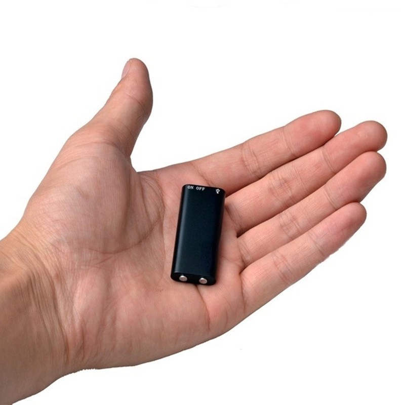 Gravador De Voz Ultrafino Digital Som Ativado Ditafone Redução De Ruído MP3 Player Criptografado