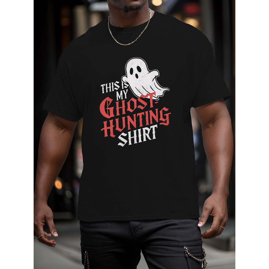 Camiseta Masculina Plus size Camiseta Caça Fantasmas Básica Oversized 100% Algodão