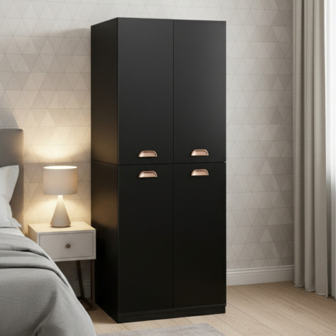 QUEIMA DE ESTOQUE - Multiuso Estilo Retrô – Sapateira Armário com 4 Portas