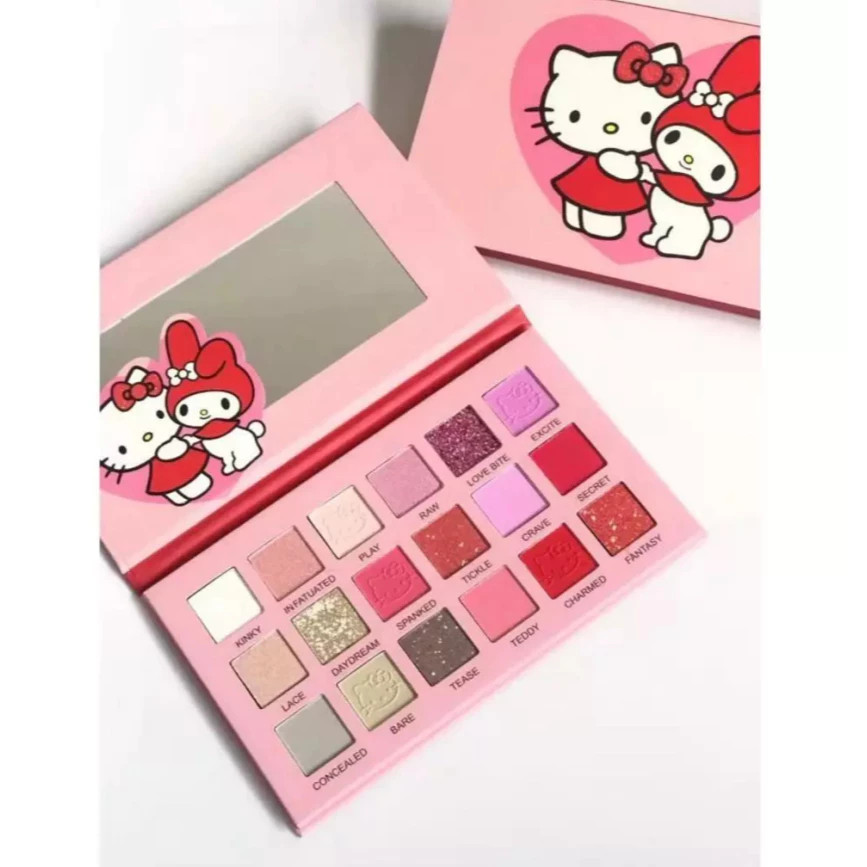 Paleta de sombra para adulto e criança sombra de hello kitty colorido