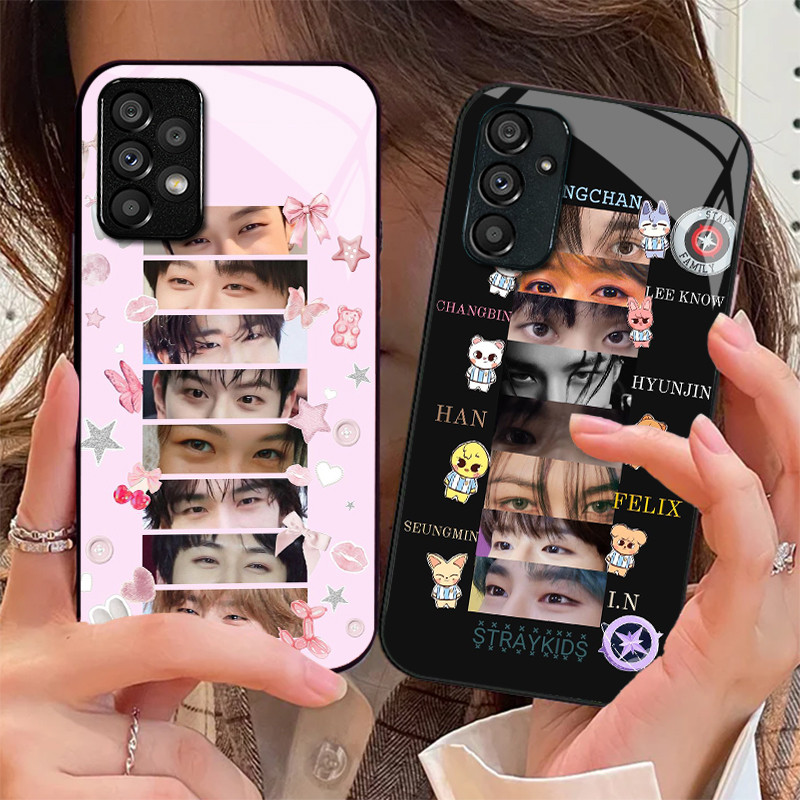 STRAY KIDS 24 Capa De Telefone De Vidro Para Samsung Galaxy A16 A15 A25 A35 A55 A53 A54 A34 A14 A32 A52 4G 5G A56 A54