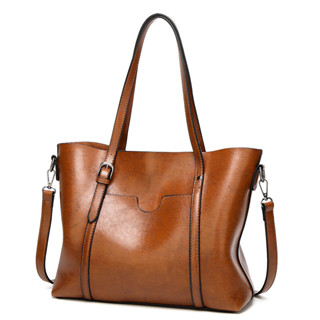 Bolsa grande De Ombro e transversal Feminina De Couro PU em Oferta na Shopee