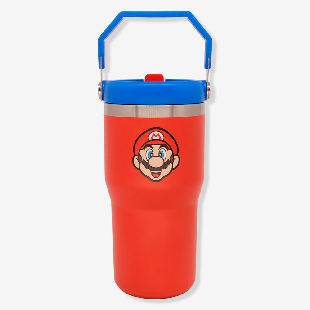 Copo Tumbler Hanger Super Mario em Oferta na Shopee