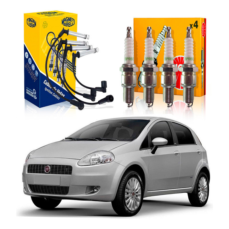 Kit Vela Ngk Cabo Punto 1.8 2007 A 2010 em Oferta na Shopee