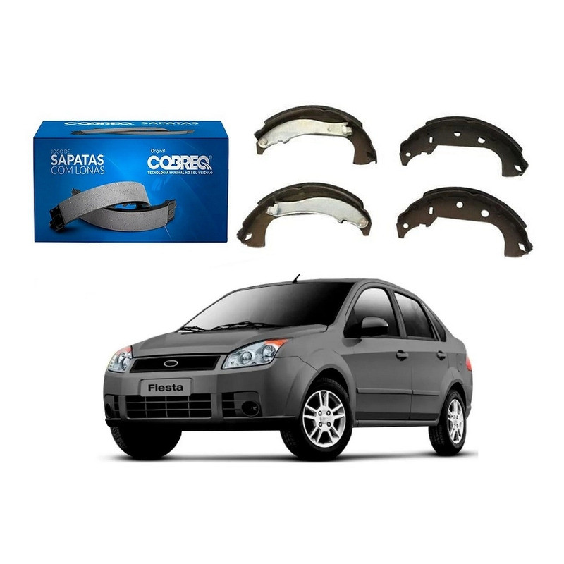 Sapata De Freio Cobreq Fiesta Sedan 1.0 1.6 2007 A 2010 em Oferta na Shopee