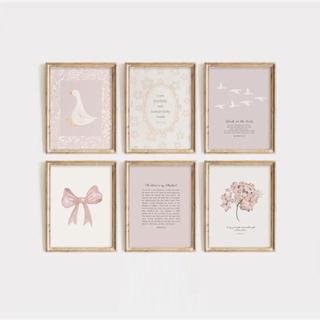 Rosa Boho Arco Campo Jardim Pintura Em Tela Bíblia Cristã Escritura Arte Cartaz Meninas Decoração Do Quarto em Oferta na Shopee