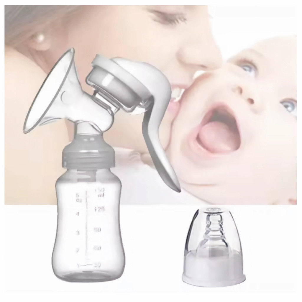 Bomba de tirar leite manual livre BPA acompanha bico de mamadeira Bombinha Tira Leite Materno em Oferta na Shopee