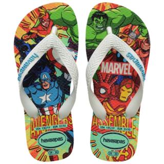 Chinelo Infantil Havaianas Top Marvel II Vingadores - Amarelo e Branco em Oferta na Shopee