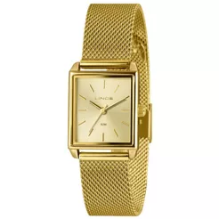 RELÓGIO LINCE FEMININO DOURADO QUADRADO LQG4766L25 C1KX