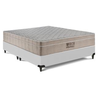 Cama Box e Colchão Airtech Spring Pocket - Queen (158x198) em Oferta na Shopee