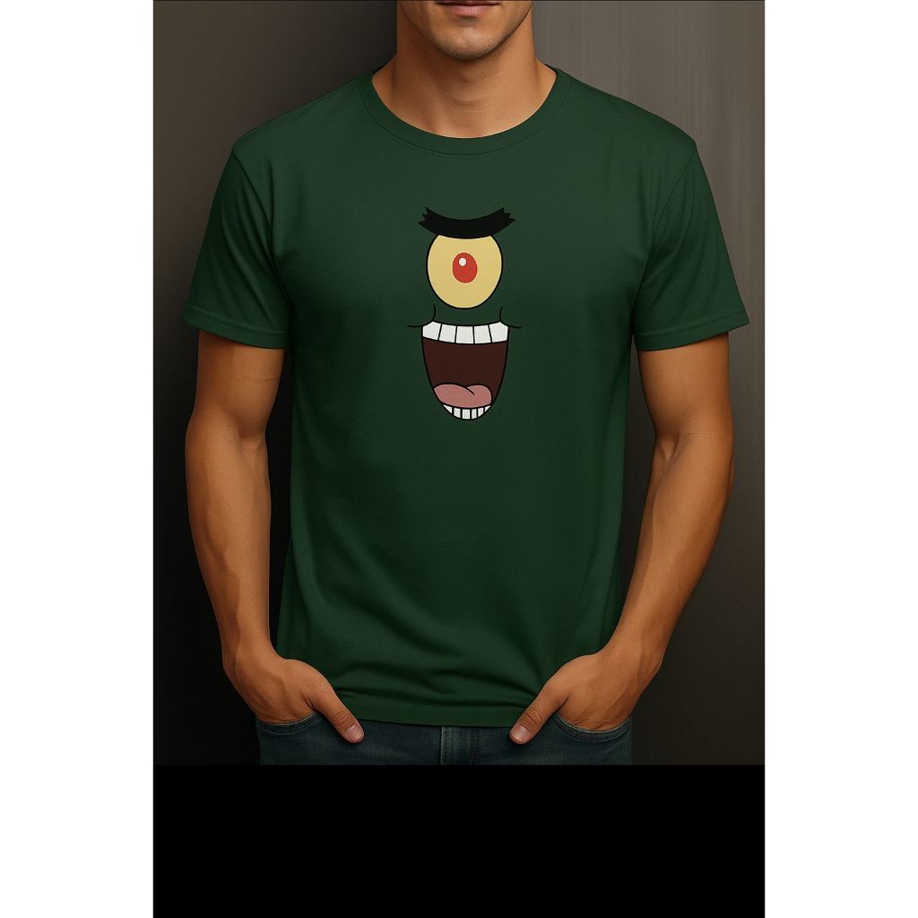 Camiseta Camisa Estampada Personagem Festa Bob Esponja  Plancton Promoção em Oferta na Shopee