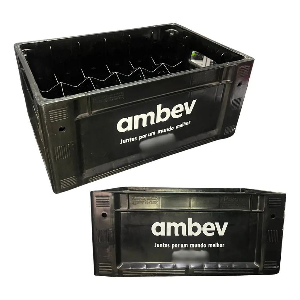 Kit/2 Engradado Caixa para 24 Garrafas de 300ml Ambev – Novo e Resistente