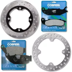 Kit Discos de Freio Xre 300 Sahara Abs 2024-2026 + Pastilhas Cobreq