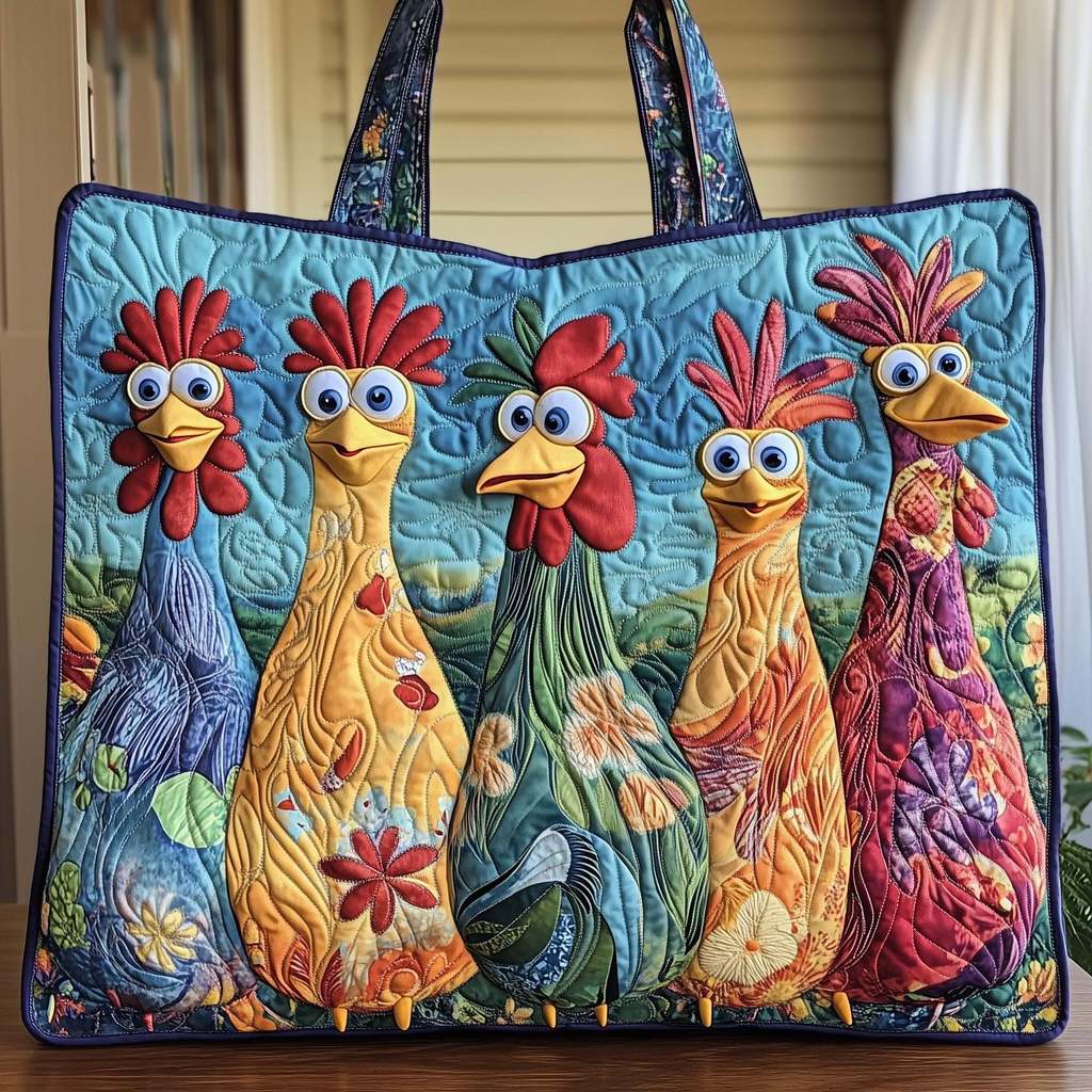 Bolsa Tote Acolchoada e Bordada Mais Vendida de 2026, Bolsa Casual de Algodão