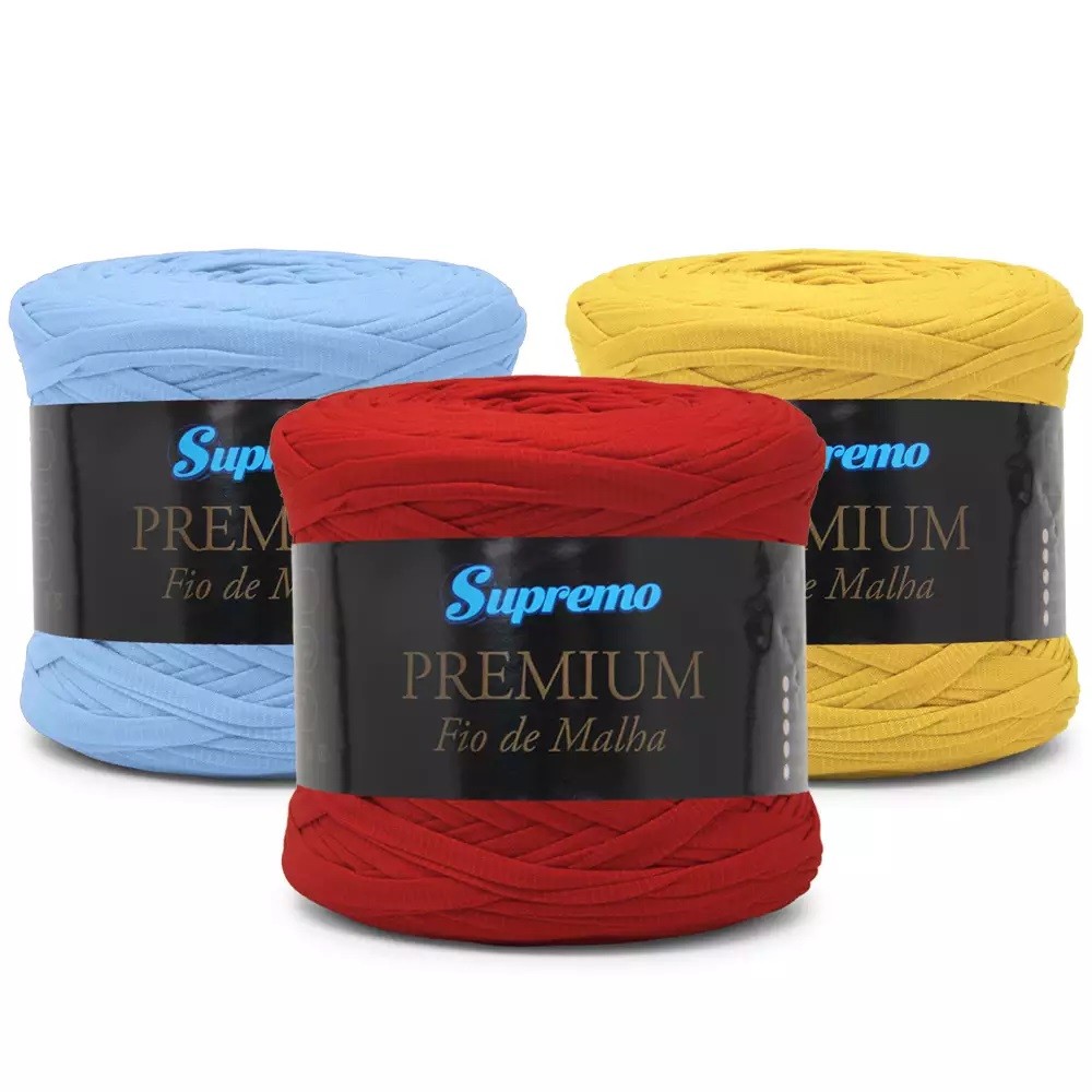 FIO DE MALHA PREMIUM SUPREMO 28mm COM 140m PARA CROCHÊ