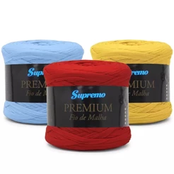 FIO DE MALHA PREMIUM SUPREMO 28mm COM 140m PARA CROCHÊ