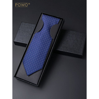 POWO masculino 8CM gravata de negócios Formal Wear versão coreana noivo casamento Casual profissional azul Floral novo e