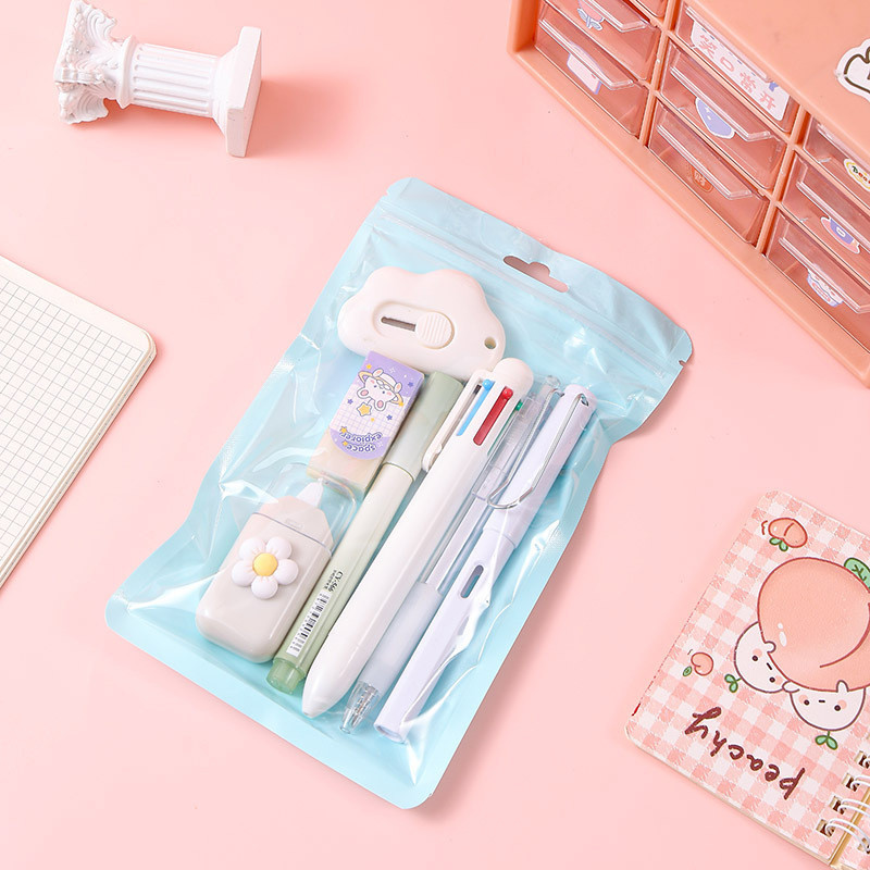 Conjunto de papelaria série de frutas, estudantes do ensino fundamental, recompensas, presentes escolares, papelaria cri