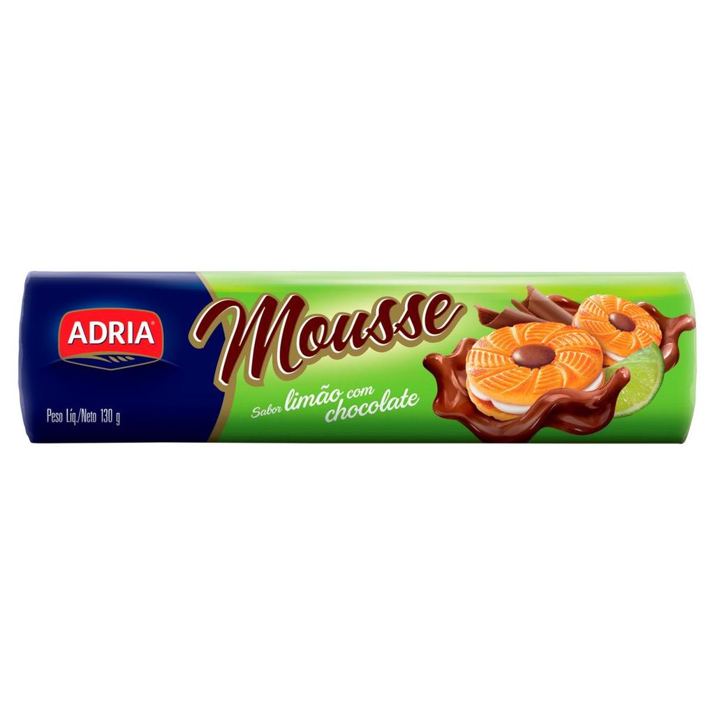 Biscoito Adria Mousse de Limão com Chocolate 130g