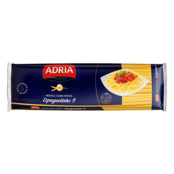 Macarrão com Ovos Espaguetinho 9 Adria