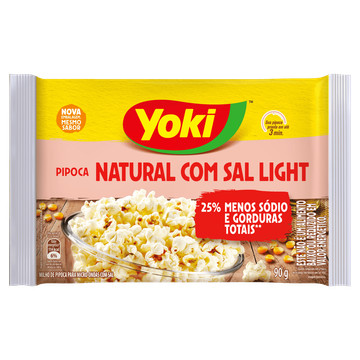 Pipoca Premium Natural com Sal Yoki
