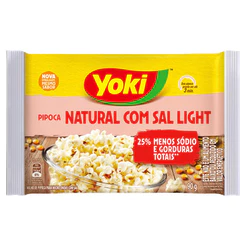 Yoki Pipoca para micro-ondas natural com sal light 90g