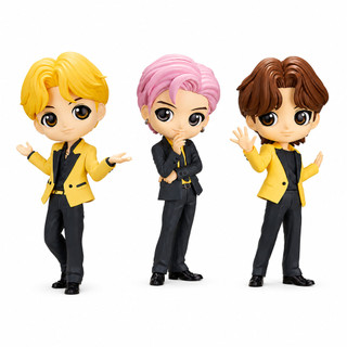 Kit BTS - 3 Estátuas Banpresto TinyTAN Butter