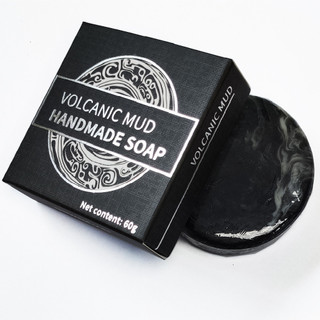 【Limpeza Natural】Volcanic Mud Slimming Soap Bath Soap/Sabonete De Lama Vulcânica/Para Todos Os Tipos De Pele