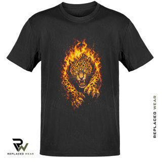 Camiseta Onça Pintada de Fogo Pantanal Unissex Streetwear Camisa 100% Algodão