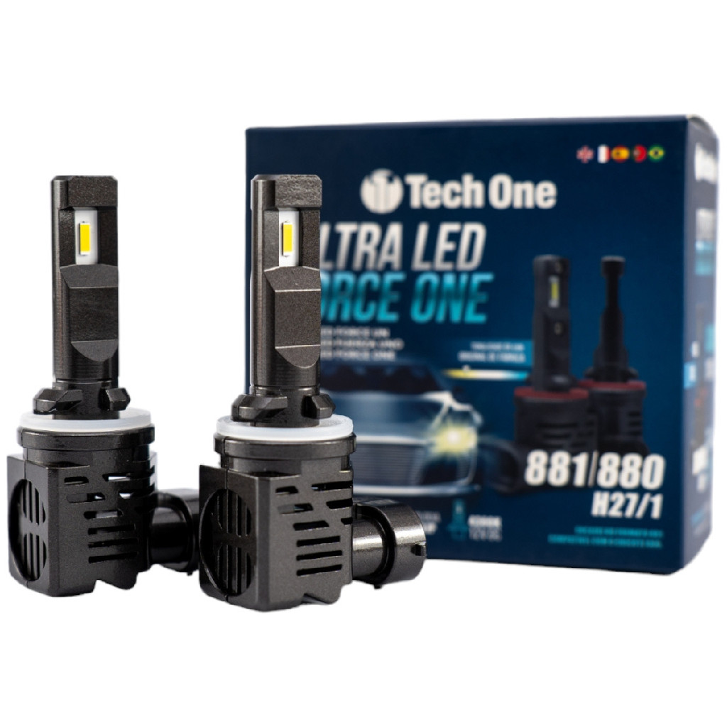 Imagem Lampada Automotiva Ultra LED 880/881 Force One 12v Pgj13 6000k T1