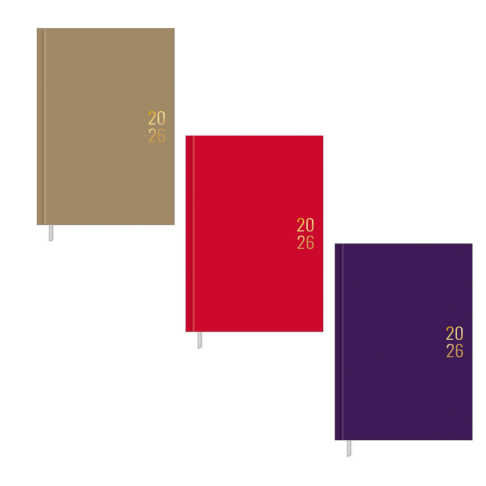 Agenda executiva costurada diária Napoli Cores 192x134mm 2027 Tilibra