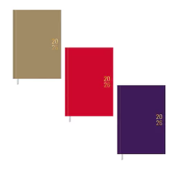 Agenda executiva costurada diária Napoli Cores 192x134mm 2027 Tilibra