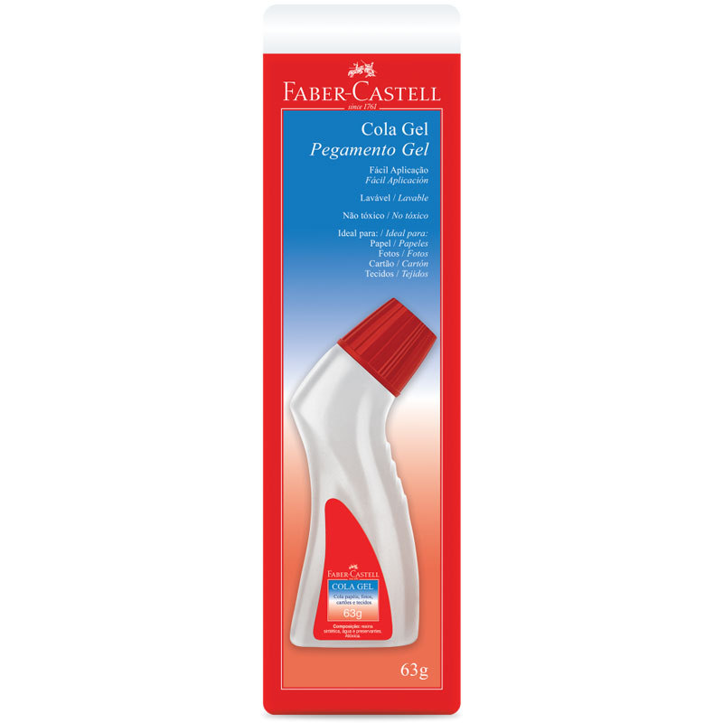 Cola gel frasco ergonômico 63g SM/8165GEL\372964 com 1 unidade Faber-Castell