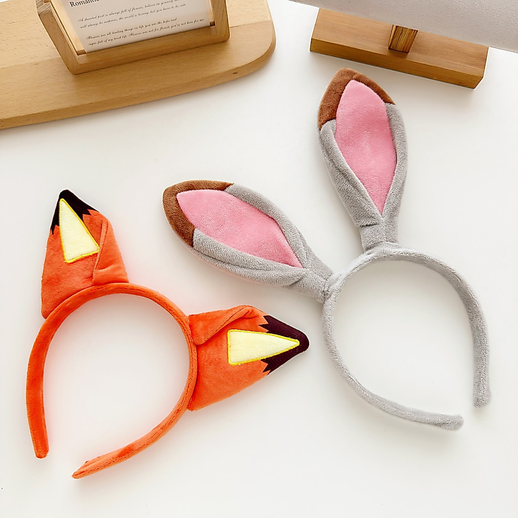 1 Pçs Dos Desenhos Animados Zootopia 2 Raposa Nick/Coelho Judy Earband Argola De Cabelo Super Bonito Hairpin Paraíso Fot
