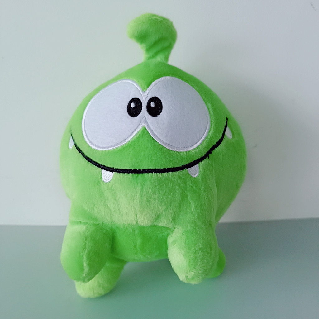 15cm Kawaii Om Nom Frog Plush Toy Cut The Rope Soft Rubber Figura Clássica De Jogo Brinquedos Adoráveis Boneca De Presen