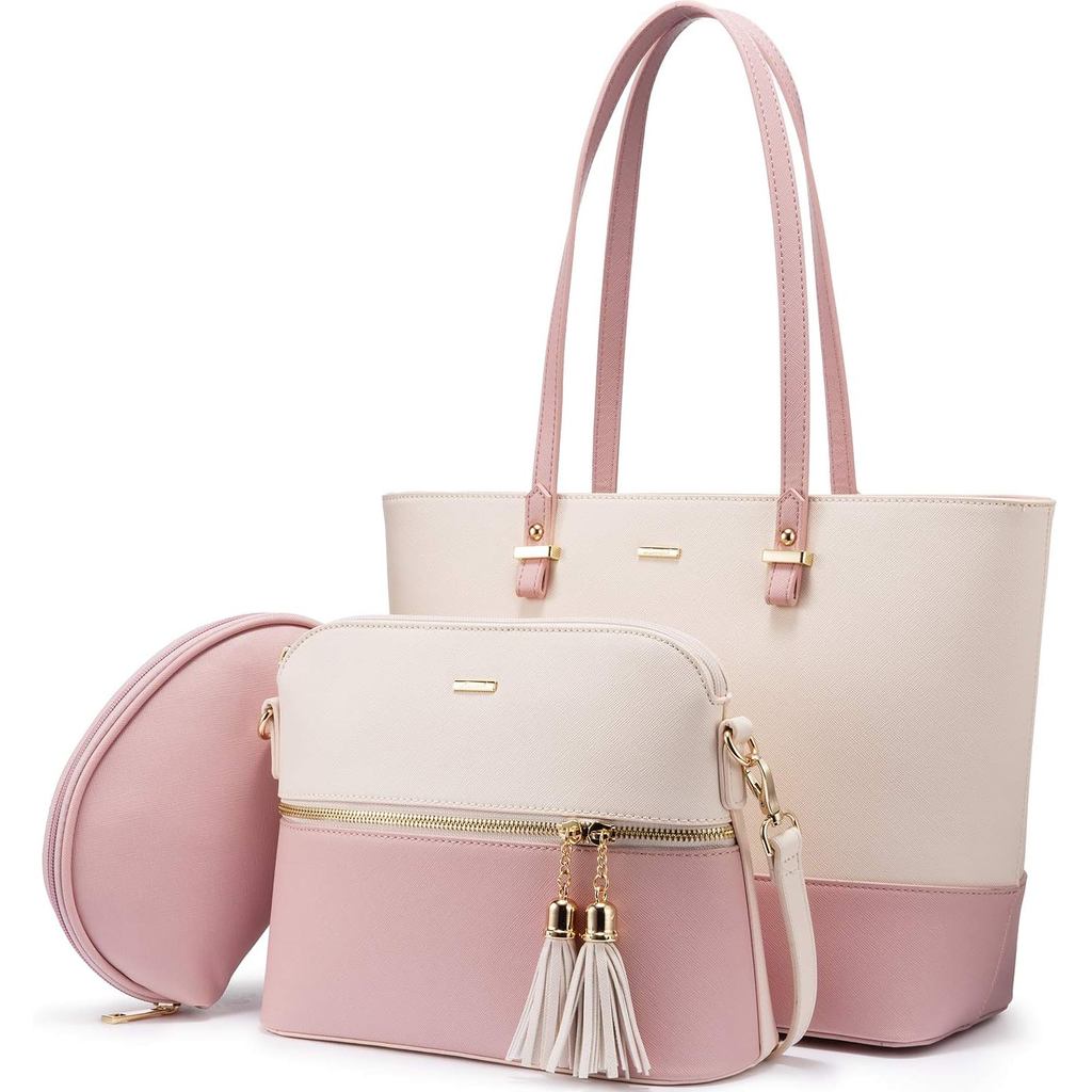 Bolsas Femininas LOVEVOOK, Bolsas de Ombro, Tote, Bolsas Transversais, Hobo, Conjunto de 3 Peças SX5E