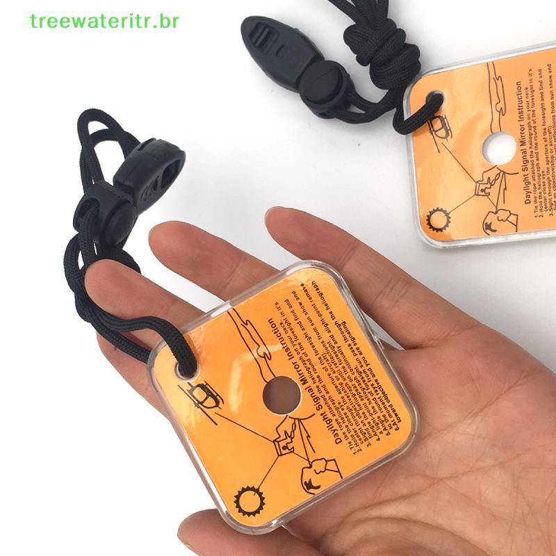 treewateritr Prático Espelho De Sinal Reflexivo De Sobrevivência De Emergência Ao Ar Livre Aventura br