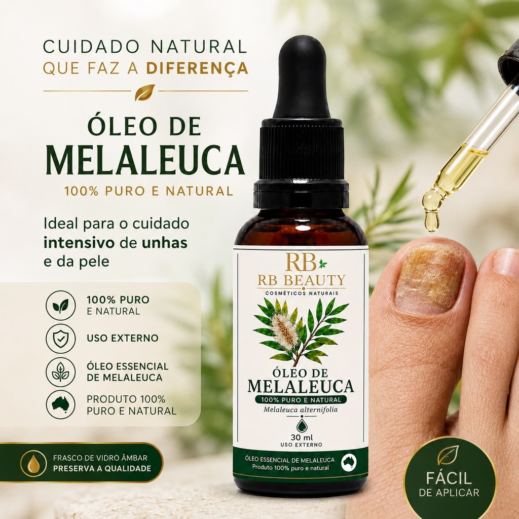 Óleo Essencial De Melaleuca 100% Puro 30ml