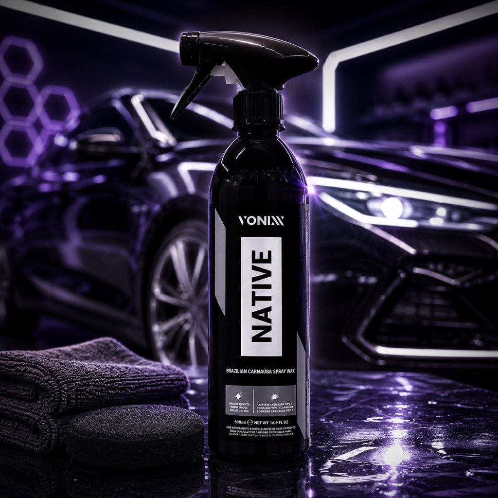 Cera Líquida Carnaúba Spray Vonixx Native Para Carros 500ml