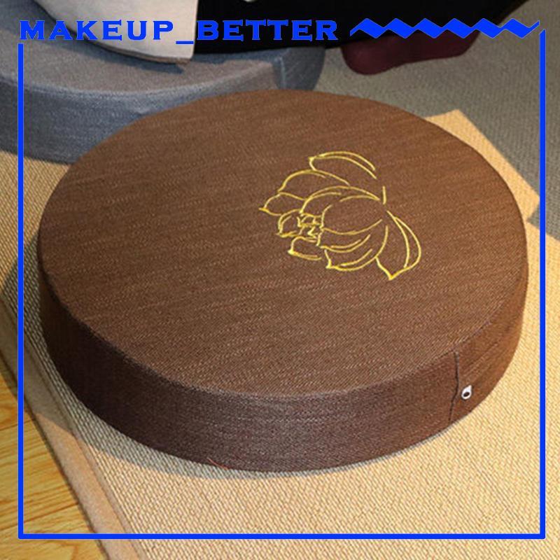 Imagem [Makeup_better] Almofada De Meditação Decoração Confortável Ioga Tapete Redondo Assento Travesseiro De Chão Tecido À Mão