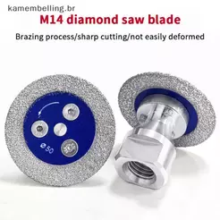 KABR M14 Serra De Diamante Com Flange Removível Disco De Corte Turbo Para Granito Mármore Cerâmica Concreto Moagem Escul