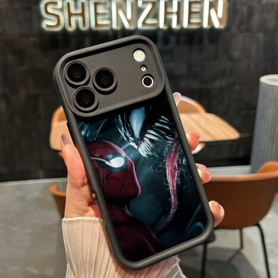 Capinha Samsung A07 A06 A05S A05 A04 A03S A02S A03 A04E A03 CORE M02S Capa anti-queda Marvel Venom e Homem-Aranha