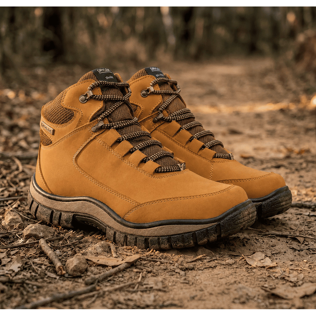 Bota Masculina Adventure Coturno Confortável Trilha Resistente Couro Legítimo Cano Médio Solado Antiderrapante Amarok
