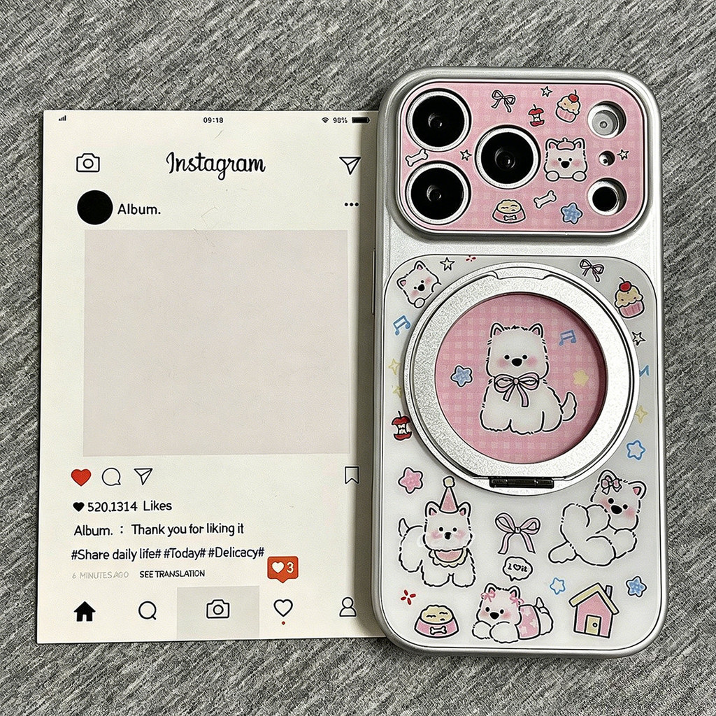 Capa de Telefone Cartoon Pingzo West Highlands para Samsung Galaxy A27 A37 A36 M36 F36 A35 A34 A33 A32 M32 A31 A26 A25 A