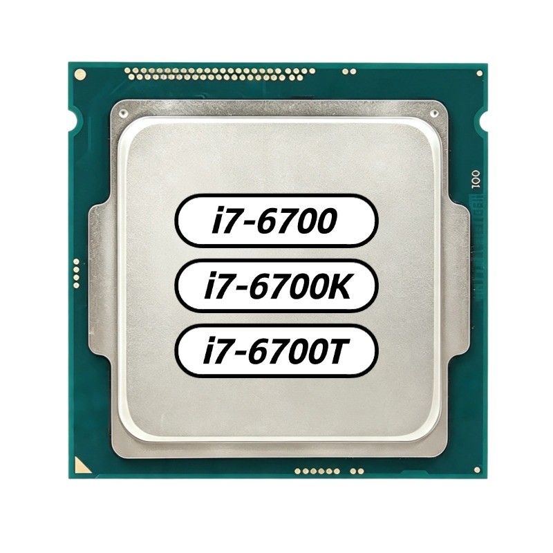 Processador Para Jogos E Escritório Intel Core i7 LGA1151 i7-6700 6700K 6700T Computador Desktop
