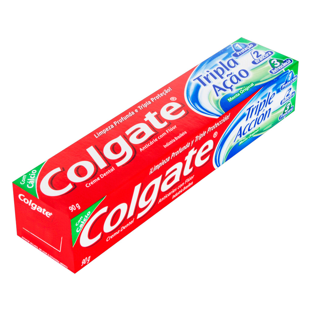 Colgate Creme dental sabor menta tripla ação 90g · foto 2