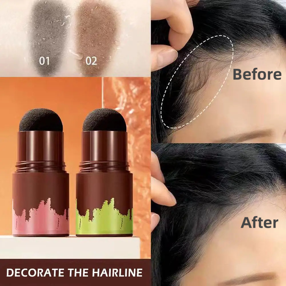 2 Cores À Prova D'água Sombra De Cabelo Universal Pó Controle De Borda Maquiagem