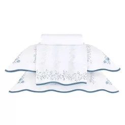 Jogo de Cama Queen Gran Percalle 200 Fios Buddemeyer Sintra 100% Algodão Estampado 4 peças
