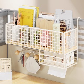 Rack de armazenamento de mesa, organização de posição de trabalho, ferramenta útil, cesta de suspensão de mesa, dormitór
