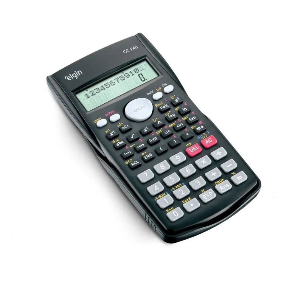 Calculadora Científica Elgin CC240 240 Funções Display Duplo